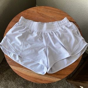 light blue Lululemon Hotty Hot 2.5” short